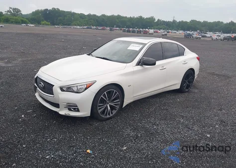 2017 Infiniti Q50 3.0T Premium z USA, uszkodzony, nr VIN JN1EV7AR3HM833084